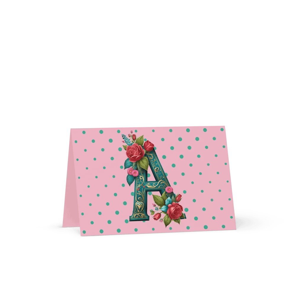 Valentine’s Monogram Letter A(1) Card product image (2)