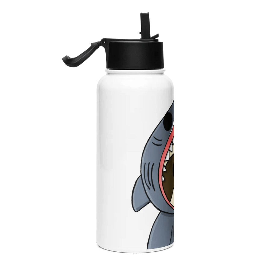 Stainless Steel Water bottle With Straw - Shark product image (4)