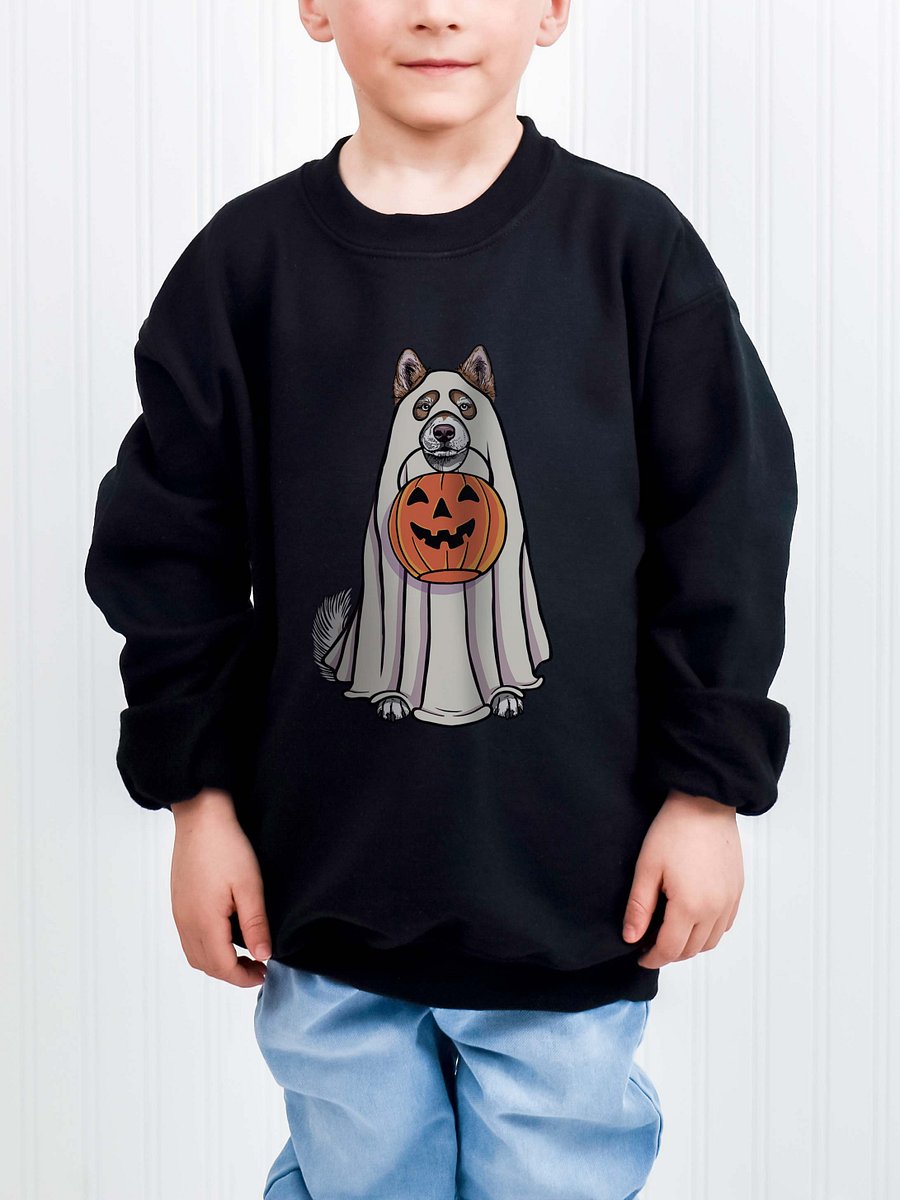 Halloween Alaskan Malamute(Red & White) Youth Sweatshirt product image (1)