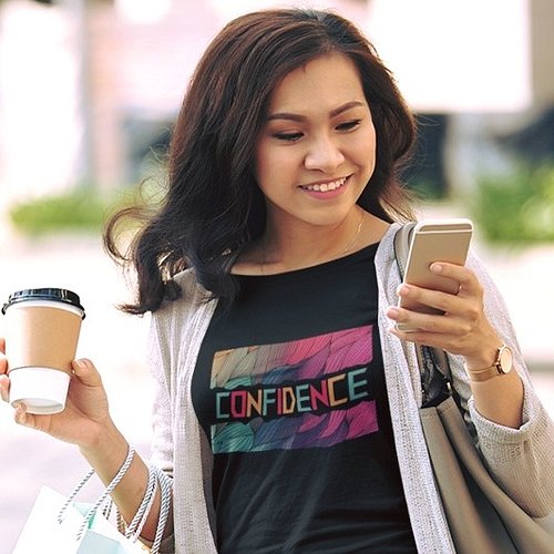 Serving looks and confidence. #ConfidenceVibes

LINK IN BIO: Available on the Topz Mart Online Store
Title:  Confidence Desig...