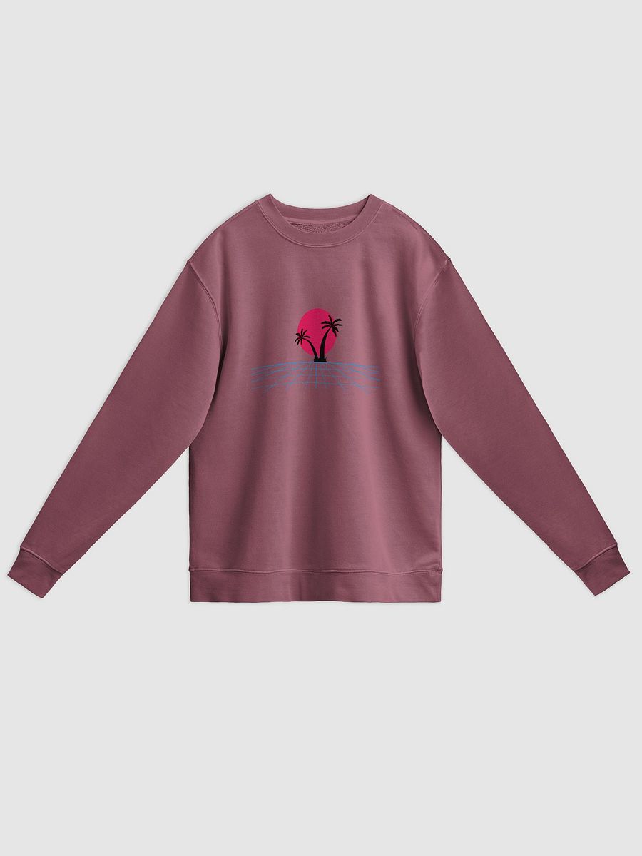 Retro Grid Unisex Pigment Dyed Sweatshirt product image (1)