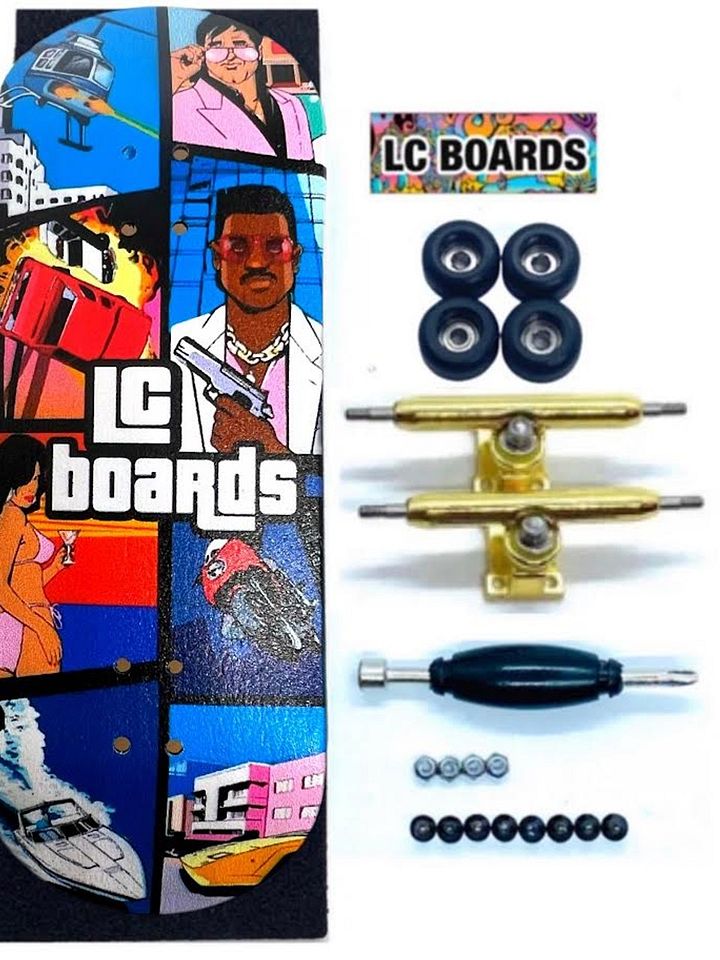 LC BOARDS 98X34 COMPLETE GTA GRAPHIC FOAM GRIP TAPE product image (2)