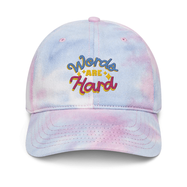 Words Are Hard Tie-Dye Hat product image (3)