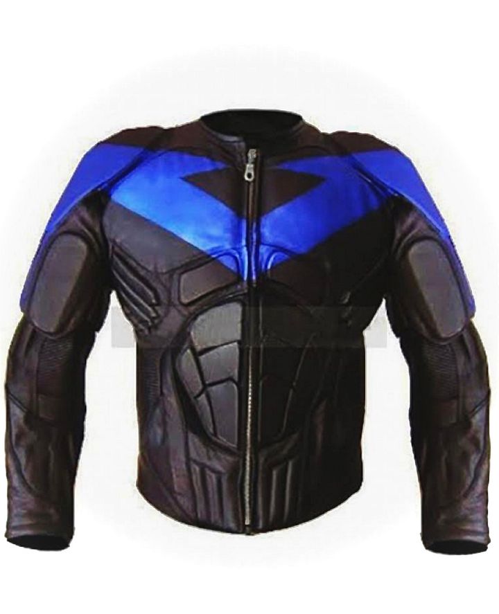 Copy of Batman leather Jacket for motorcycle (armor,suit, gear, protection moto sports equipment ) product image (1)