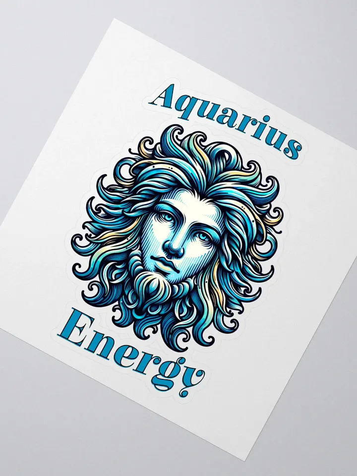 Zodiac Sign Aquarius Energy Sticker product image (2)