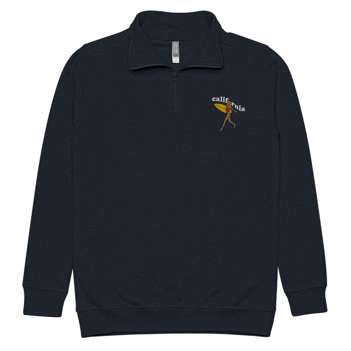 California Surfer Girl Left Side Embroidery Half Zip product image (1)