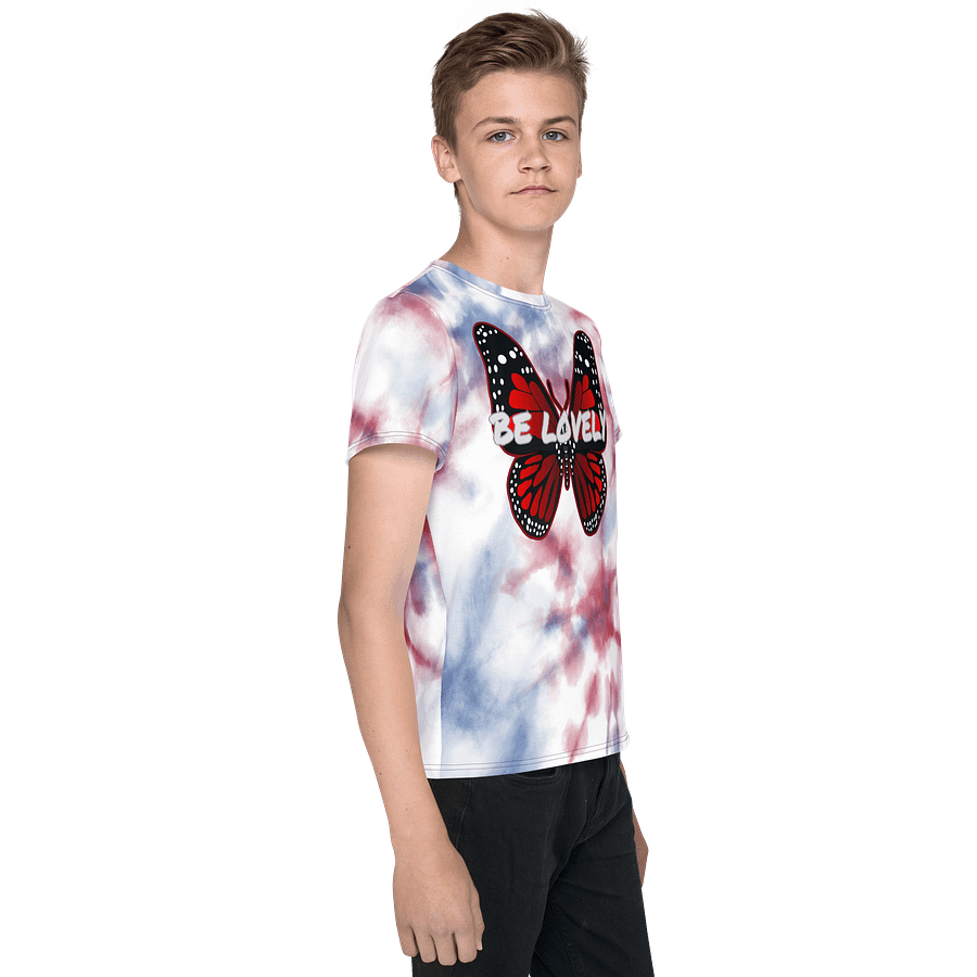 Be Lovely Butterfly Youth All-Over T-Shirt Girl and Boy product image (4)
