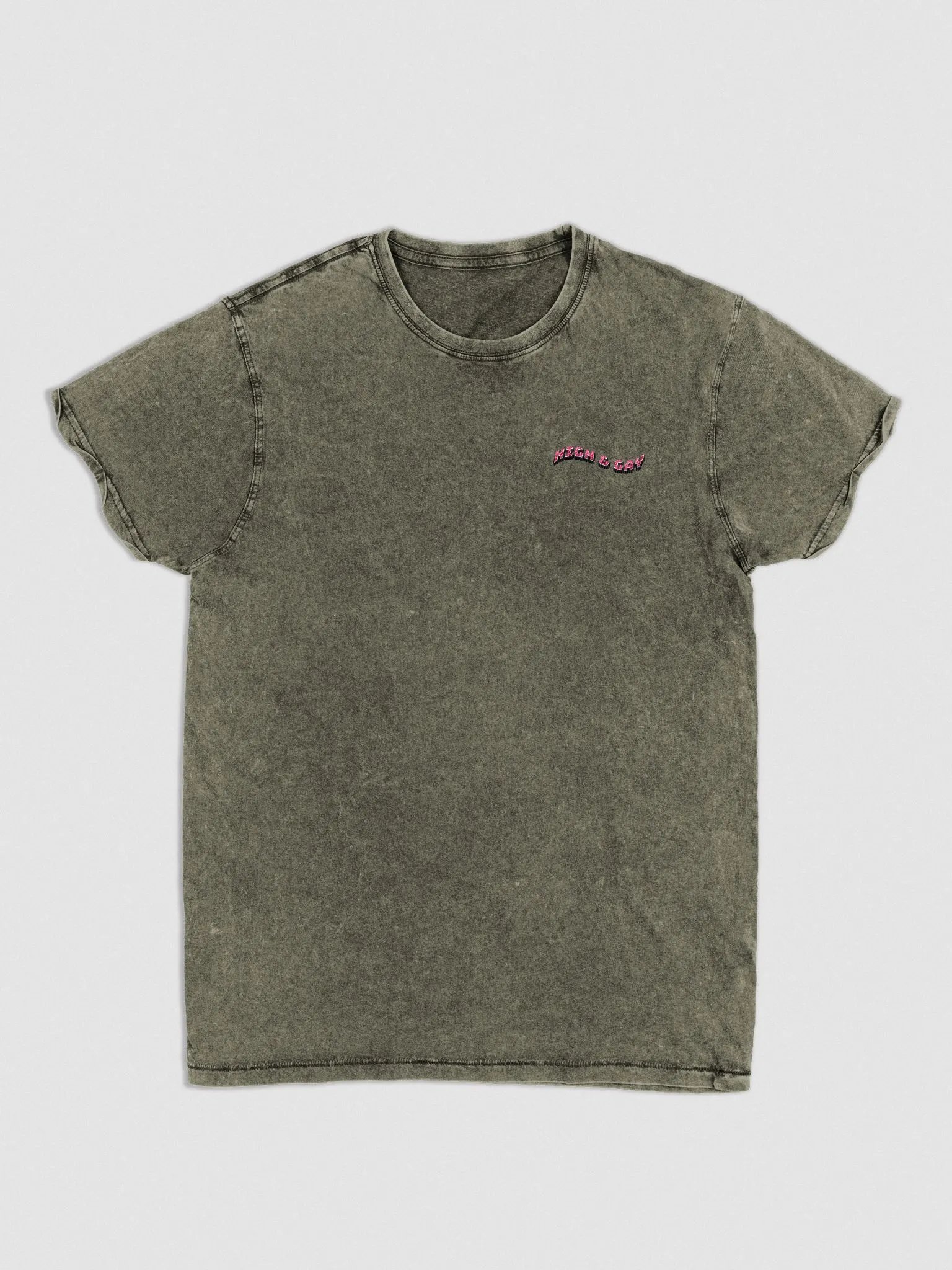 High and Gay denim tee product image (2)