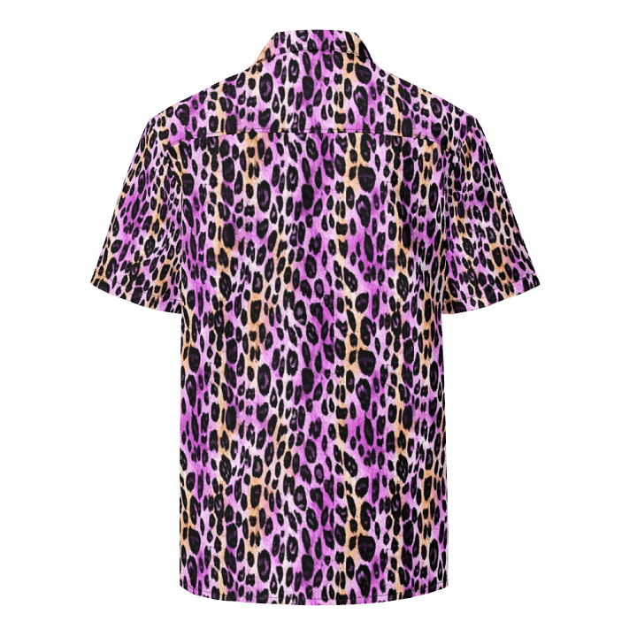 Purple Beige Leopard Hawaiian Shirt product image (2)