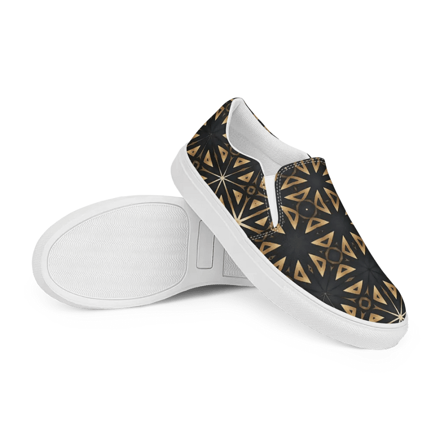Symmetry in Gold Canvas Shoes product image (12)
