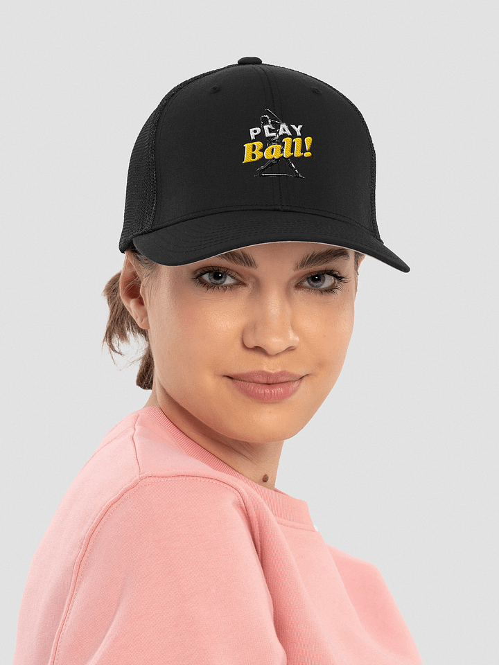 Play Ball! Flexfit Mesh Trucker Hat – Unisex Embroidered Cap product image (2)