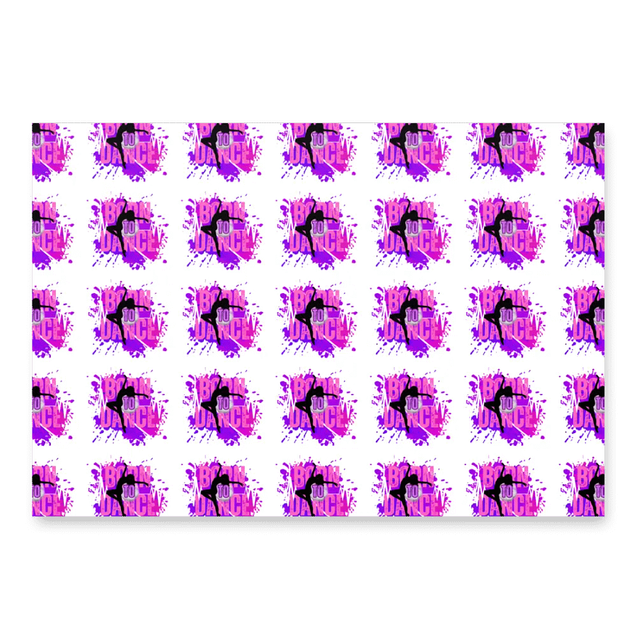 Born To Dance Melodic Moves Her Silhouette Wrapping Paper Set product image (2)