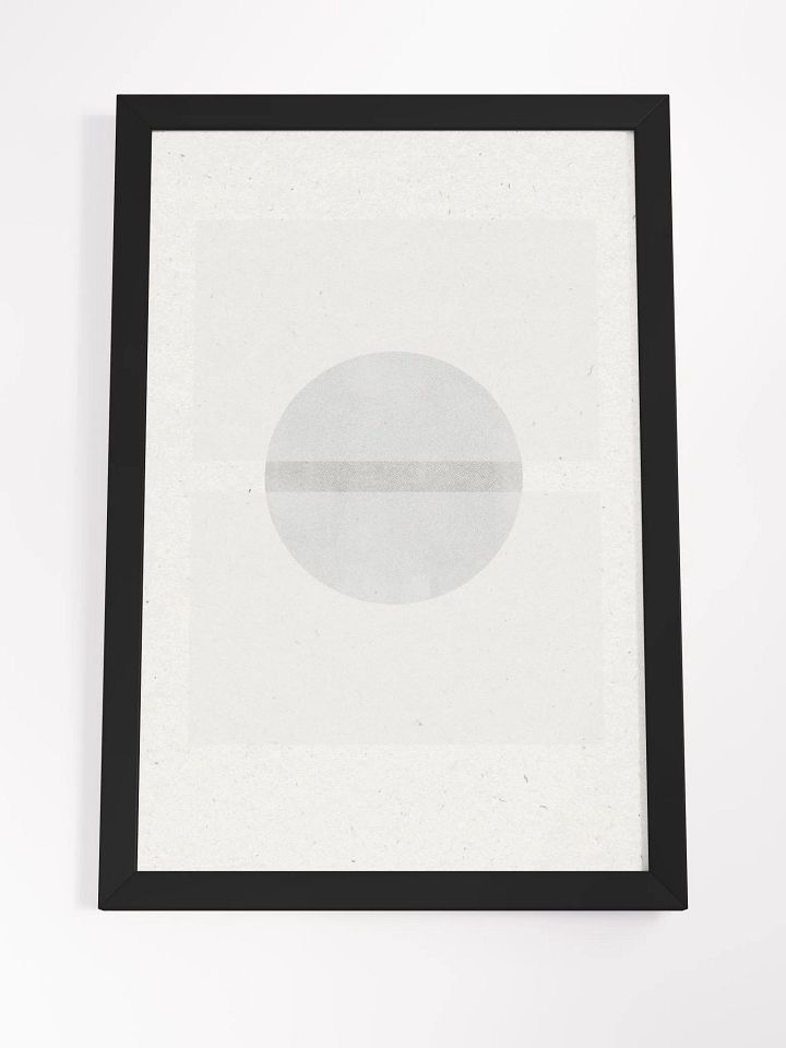 Modern Circle Framed Poster | Bold Geometric Art for Contemporary Interiors product image (2)