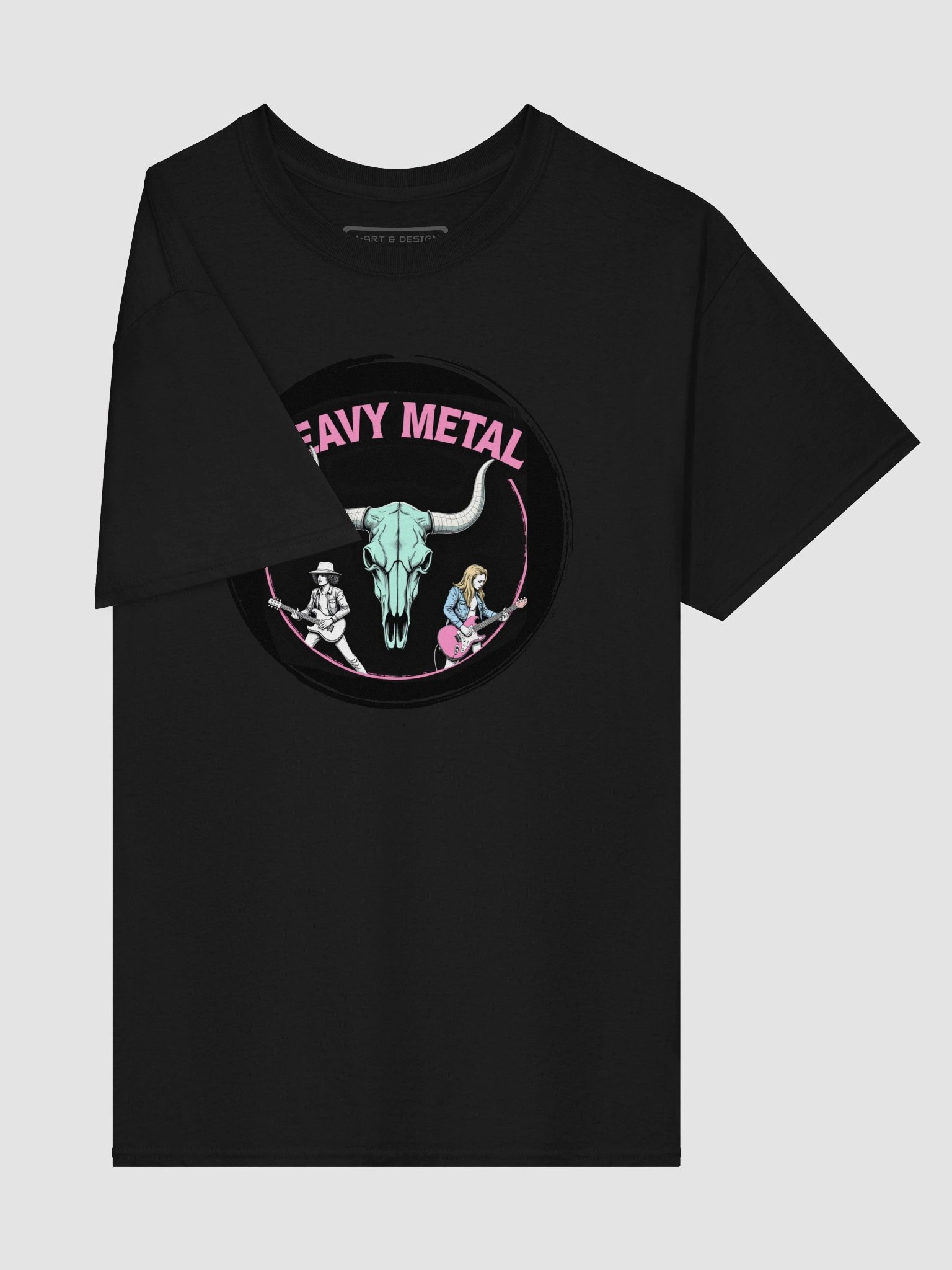Riff Riders: Skull & Strings Syndicate - Heavy Metal - M-ART & DESIGN Tee product image (27)