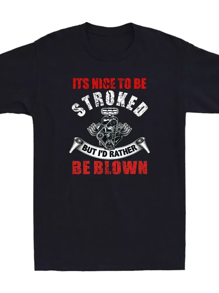 It's Nice To Be Stroked Funny Racing Drag Race Retro Men's Short Sleeve T-Shirt product image (1)