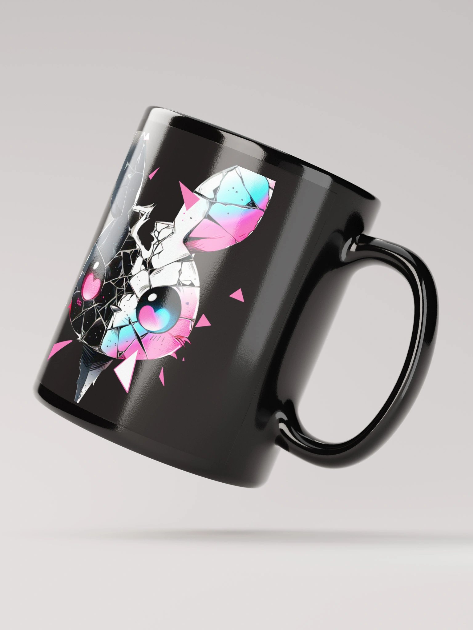 Glitch Bunny Black Mug product image (2)