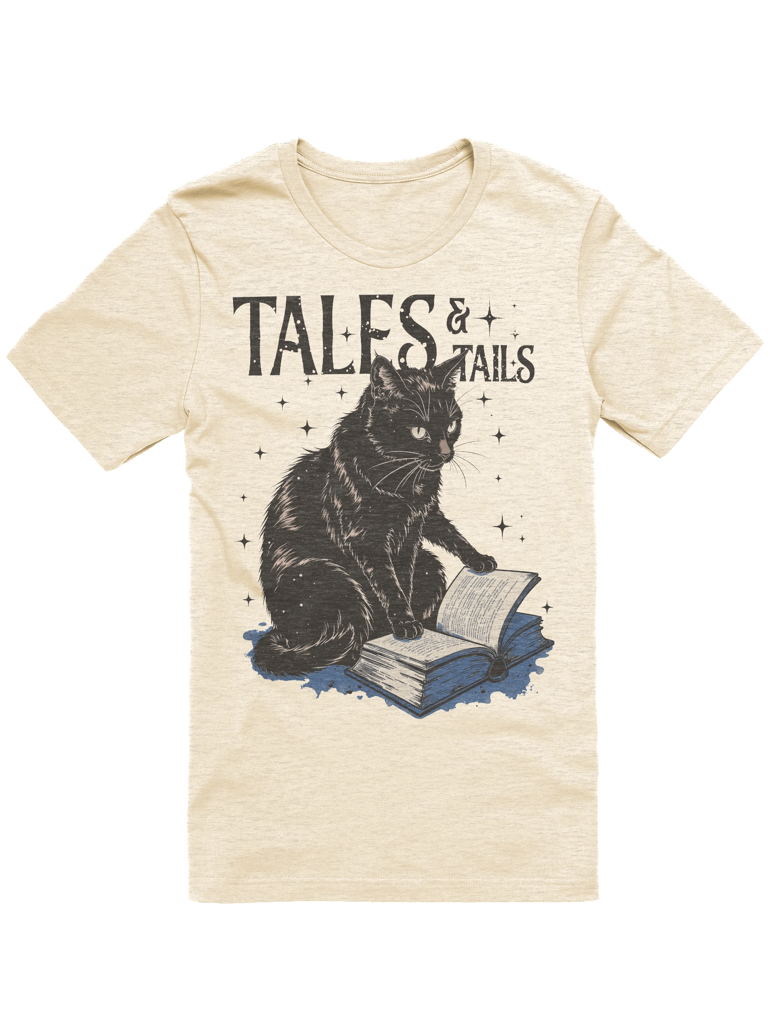 The "Tales & Tails" Book Cat Bella T-Shirt product image (2)