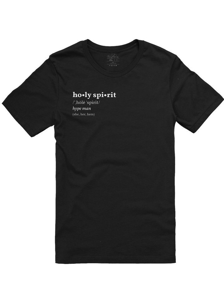 Holy Spirit (she,her,hers) Black T-Shirt product image (1)