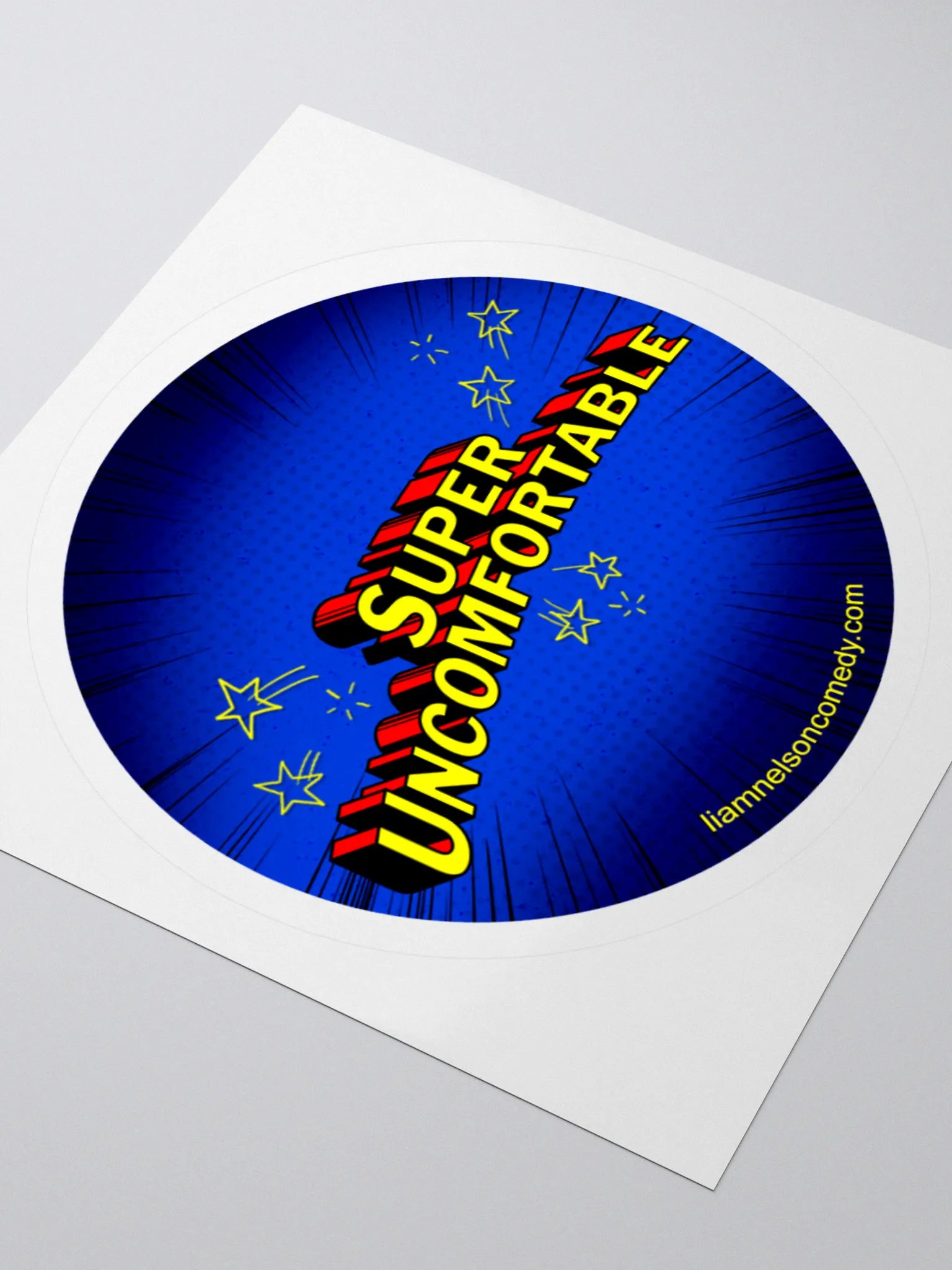 Super Uncomfortable Sticker - Liam Nelson Comedy product image (3)