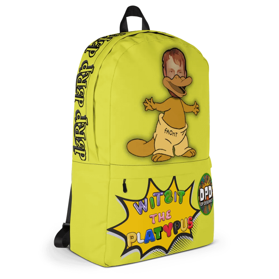 Witsit the Platypus - GOLDEN SHOWER EDITION Adventure Backpack product image (3)