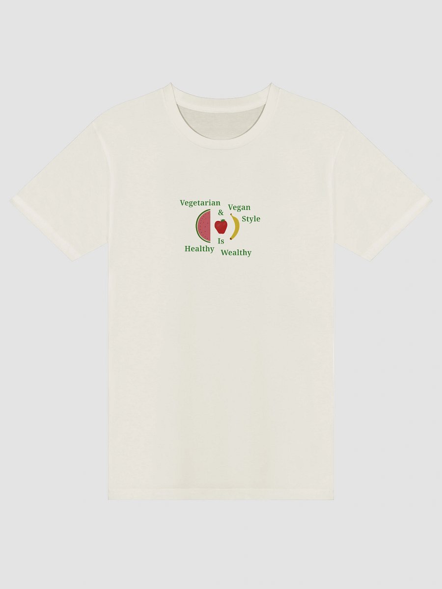 Healthy Wealthy Vegetarian & Vegan T-Shirt product image (3)