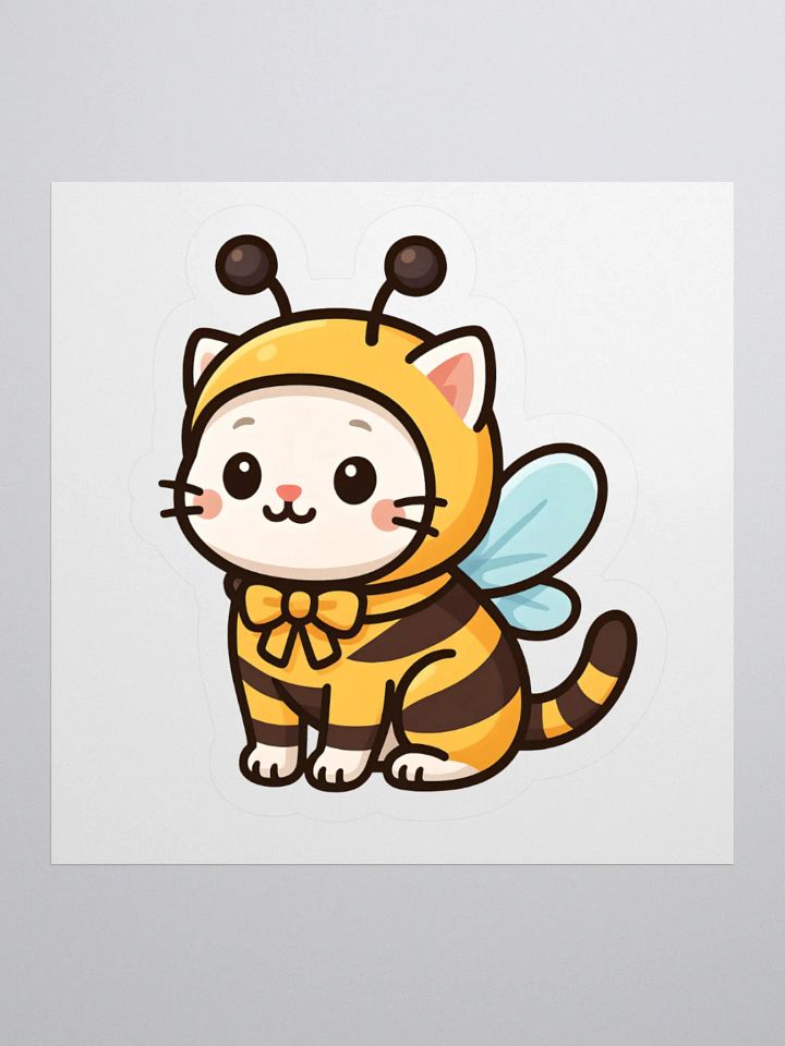 Bee Cat Sticker product image (1)