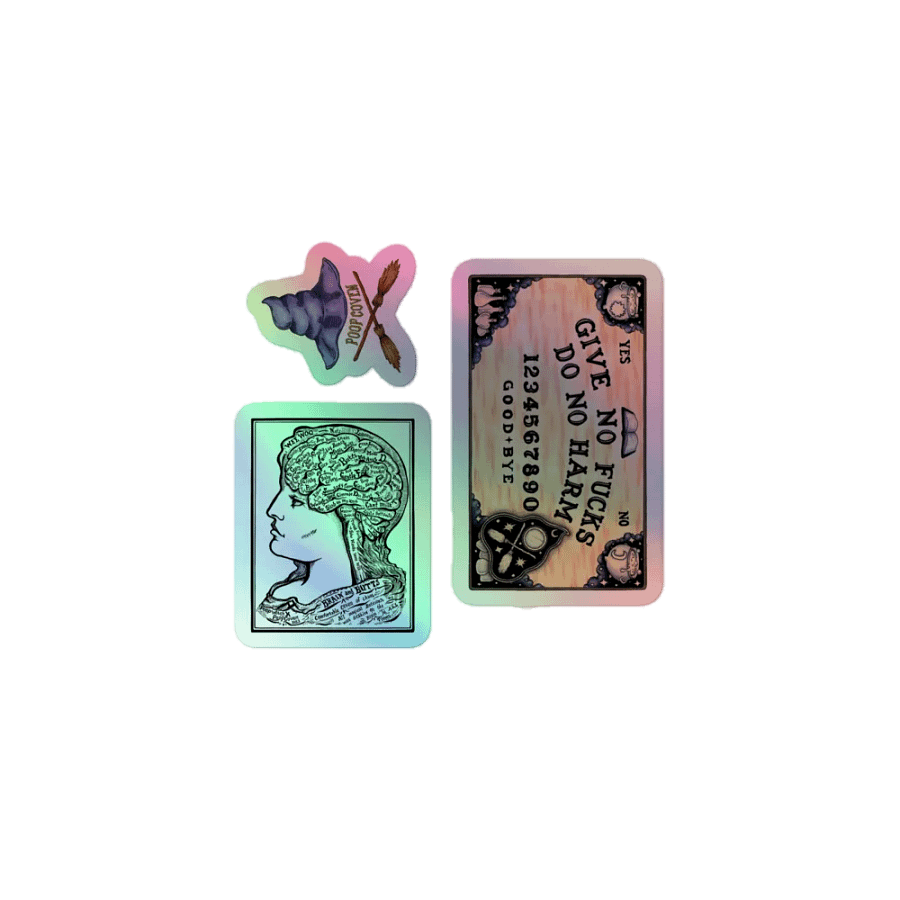 Witchy Academia Holographic Sticker Set product image (1)