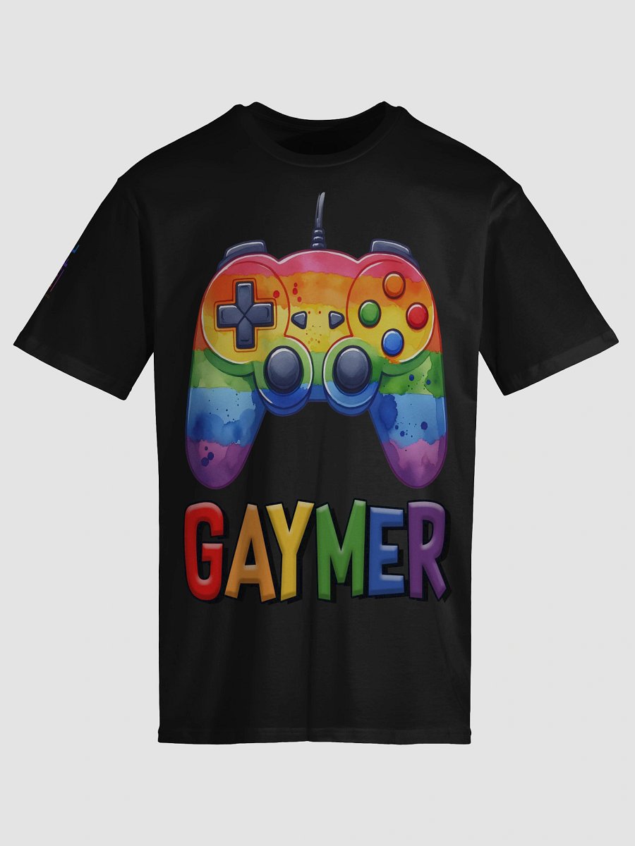 Rainbow Gaymer Video Game Controller T-Shirt product image (3)