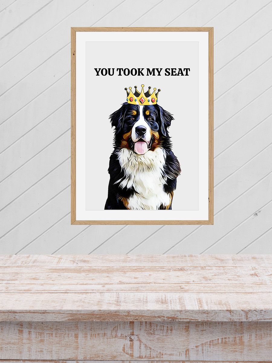 Border Collie With Crown Bathroom Downloadable Wall Art product image (2)