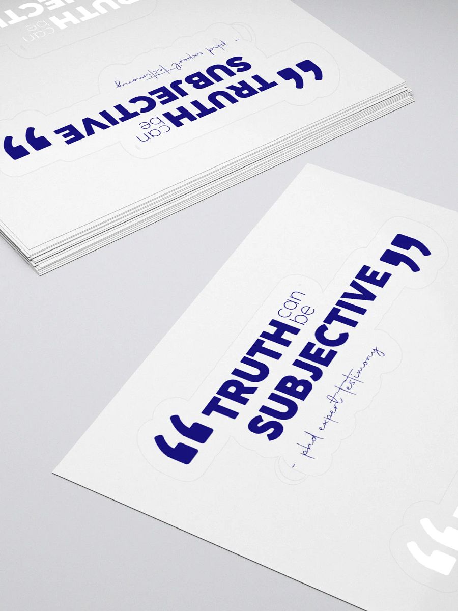 TRUTH can be subjective - sticker product image (4)