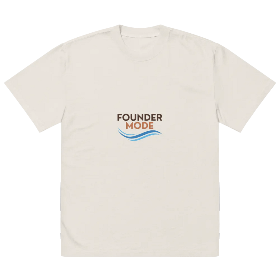 Founder Mode Oversized Faded T-Shirt product image (2)