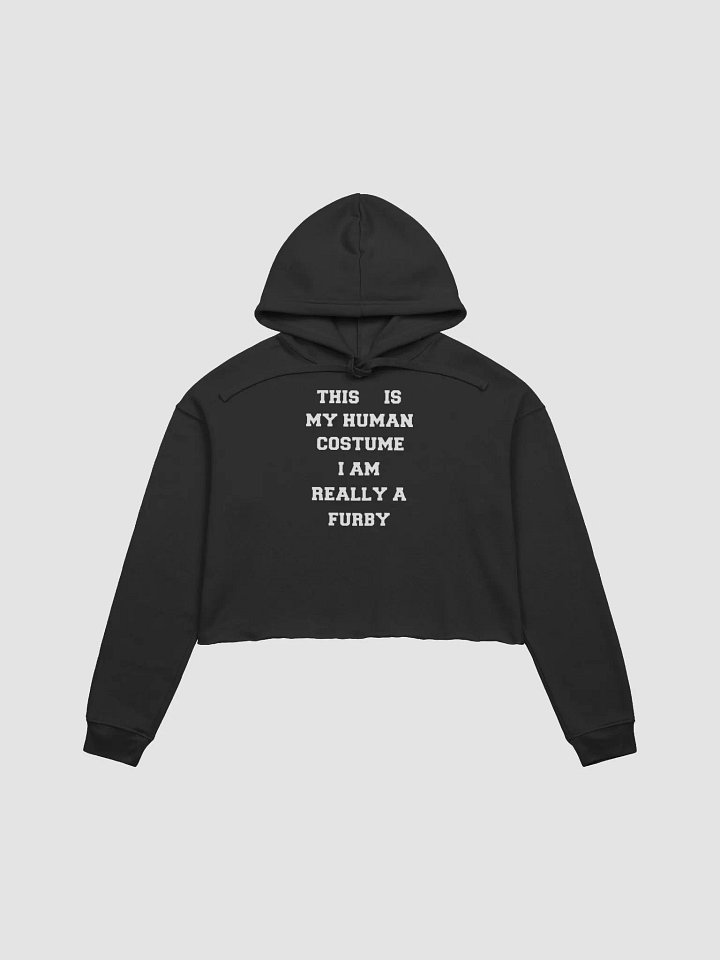 Human costume Furby editon fleece crop hoodie product image (2)