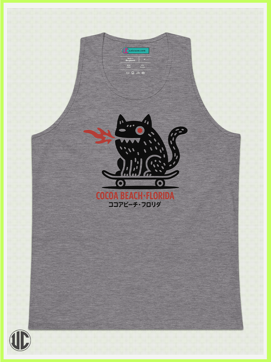 Cocoa Beach Skater – Men’s Tank Top product image (1)
