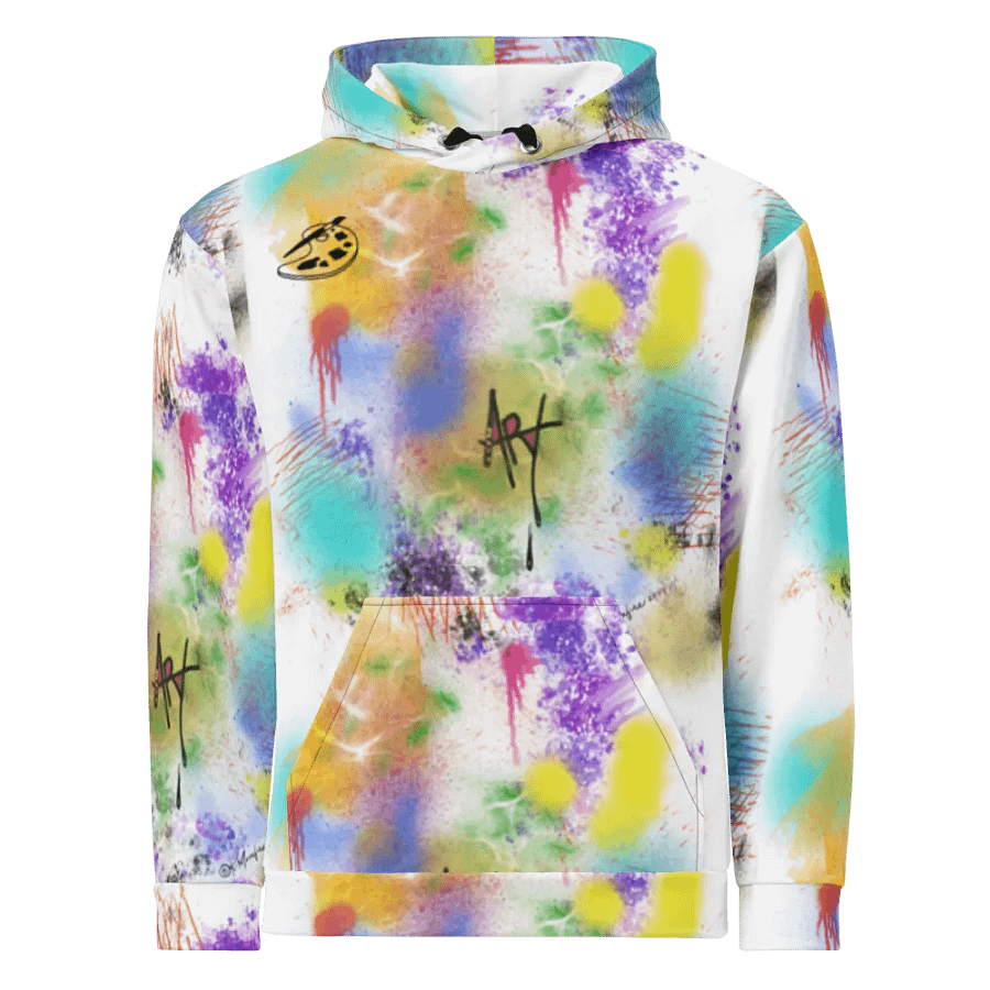SplatterWear #4 Unisex Art Hoodie/Rainbow product image (3)