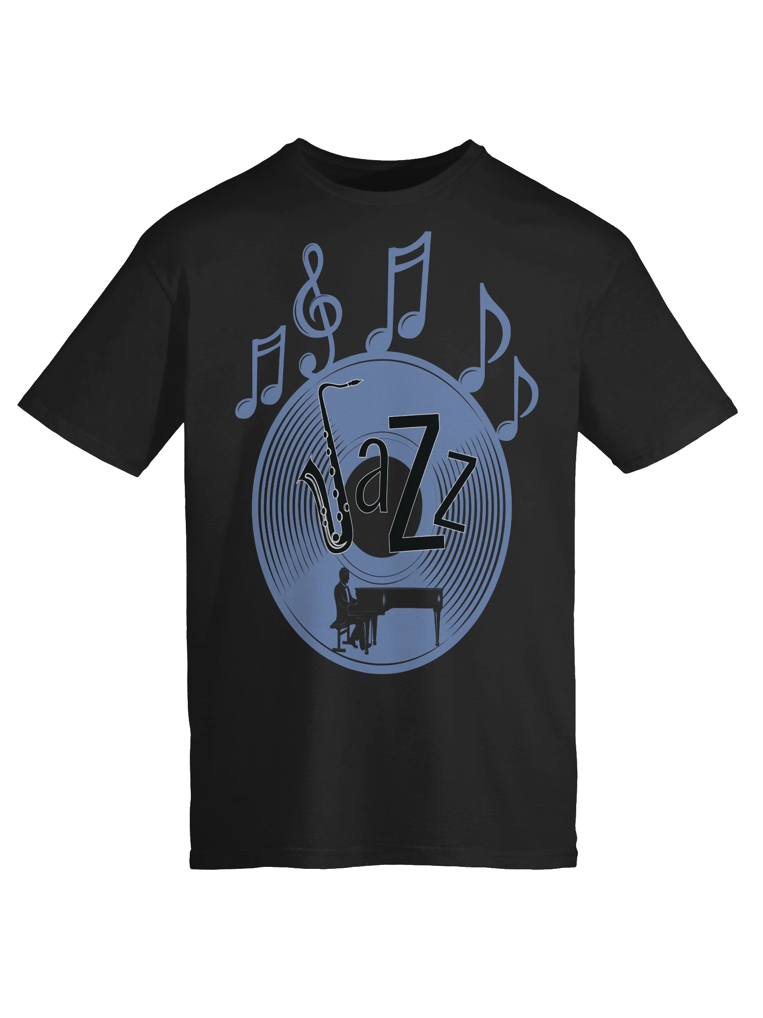 Jazz Fusion Saxophone Circle T-Shirt product image (75)