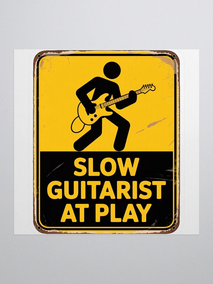 SLOW GUITARIST STICKER product image (1)