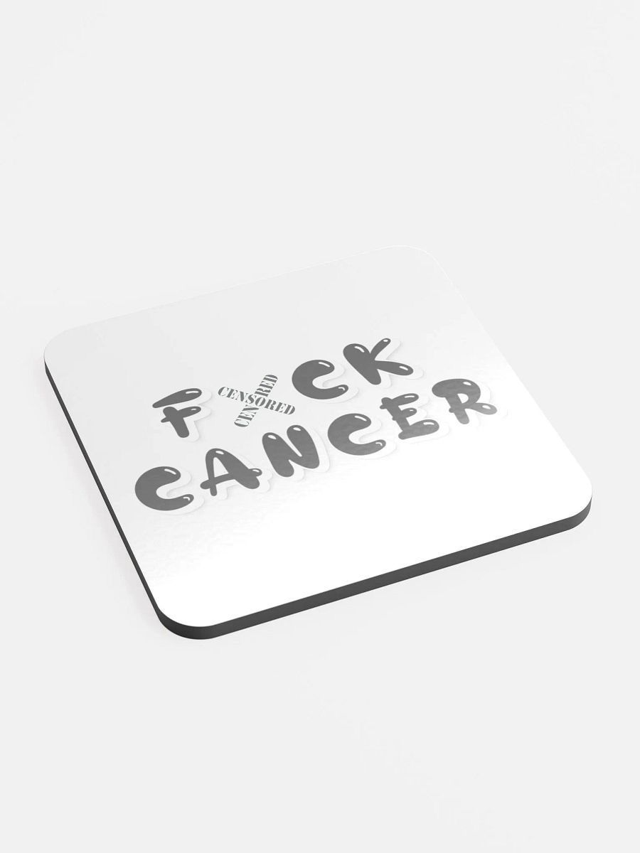 F*CK CANCER Glossed Cork Coaster product image (1)
