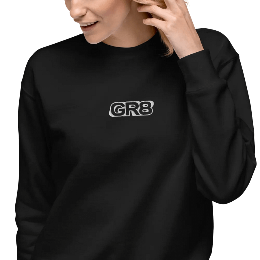 GR8 Minimal Embroidered Sweatshirt (Dark Ver.) product image (7)