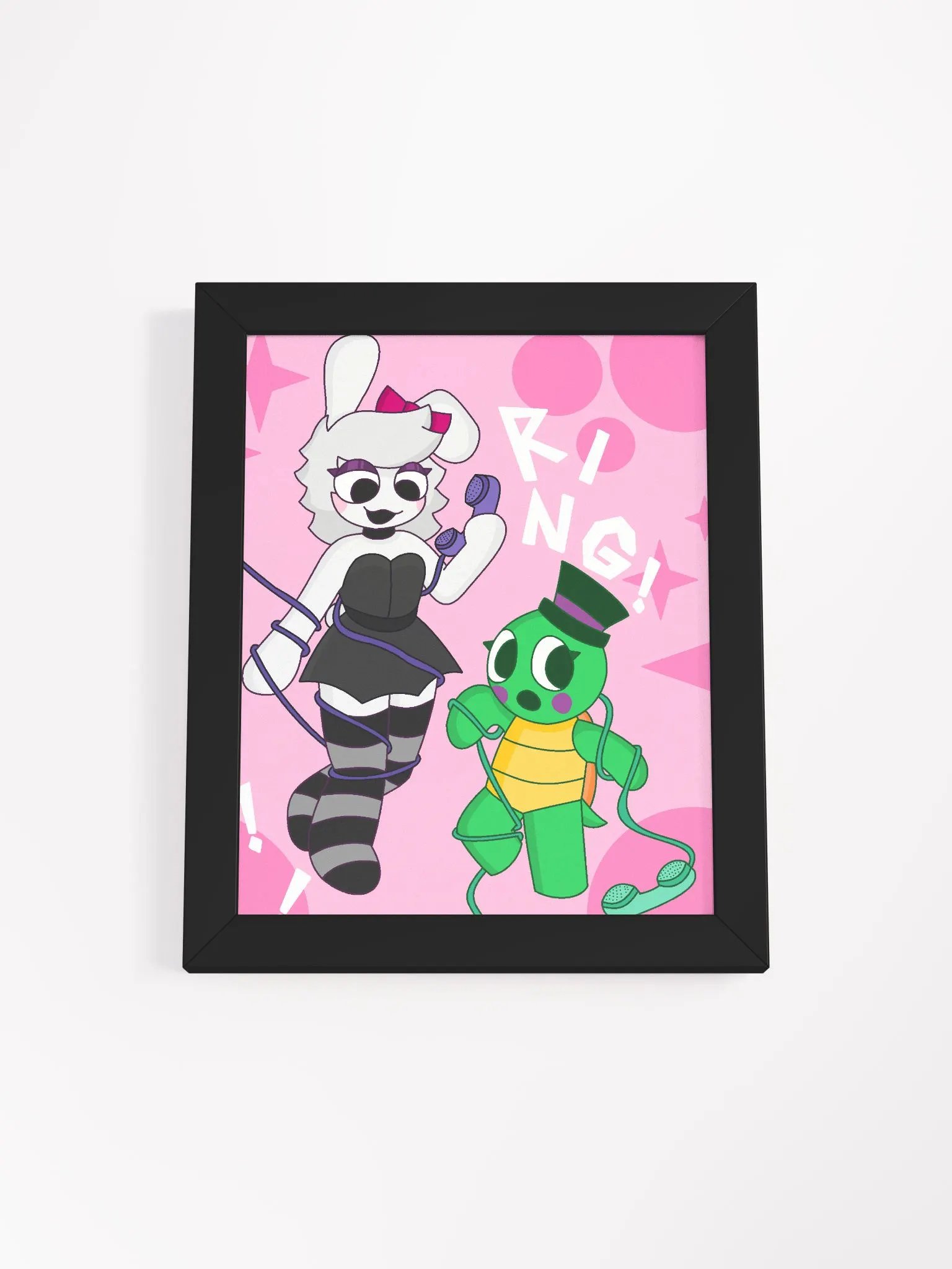 Slinky & Turtle RING! Framed Print 8x10 product image (1)