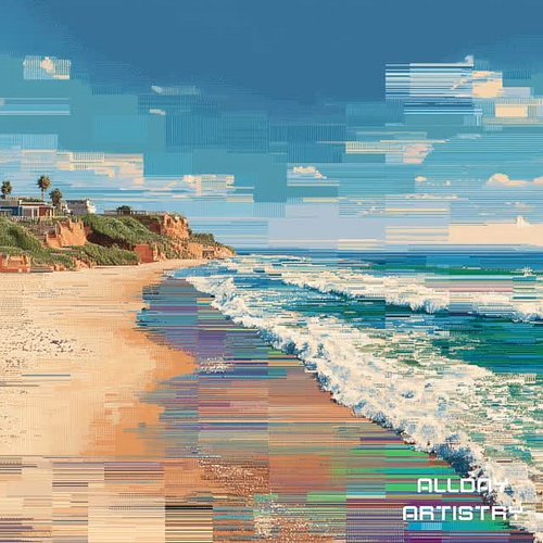Digital Drift. Breachwater Walk & Error in Paradise.

#water #beach #waves #sunset #summer