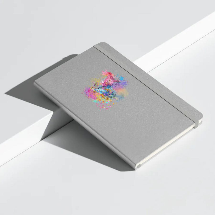 Whimsical Hummingbird Hardcover Journal for arty nature lovers moms dads sons daughters friends product image (9)