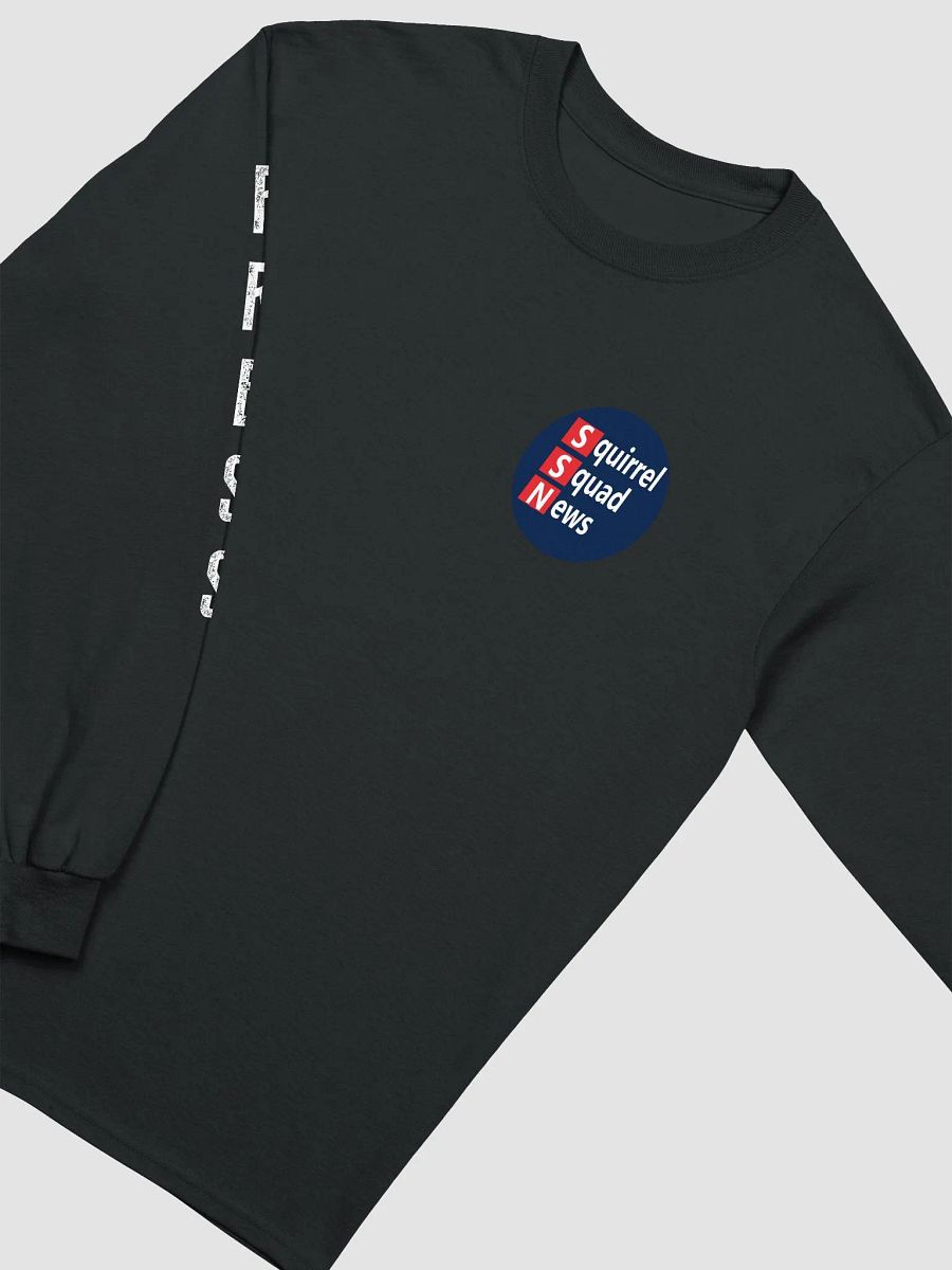 White Text 2D Logo Bold Press Long Sleeve Tee product image (4)