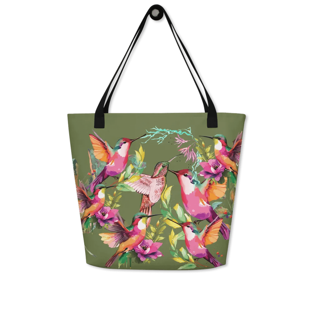 Hummingbird Haven Tote gift for birding moms product image (5)