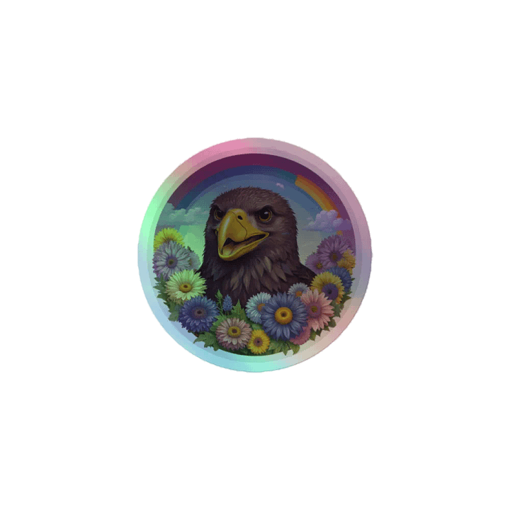 Eagle's Pride Holographic Sticker Sheet product image (1)