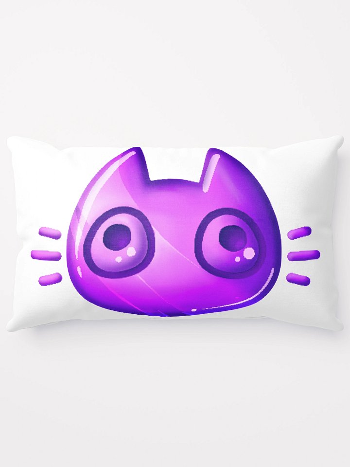 Long Cushion - Purple Cat Face product image (1)