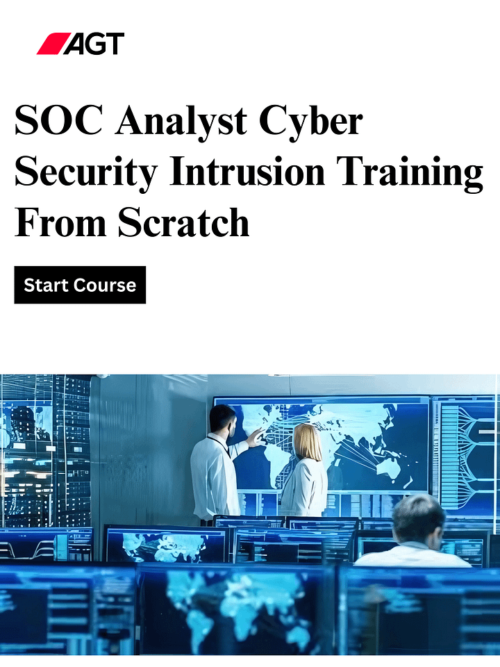SOC Analyst Cyber Security Intrusion Training From Scratch product image (1)