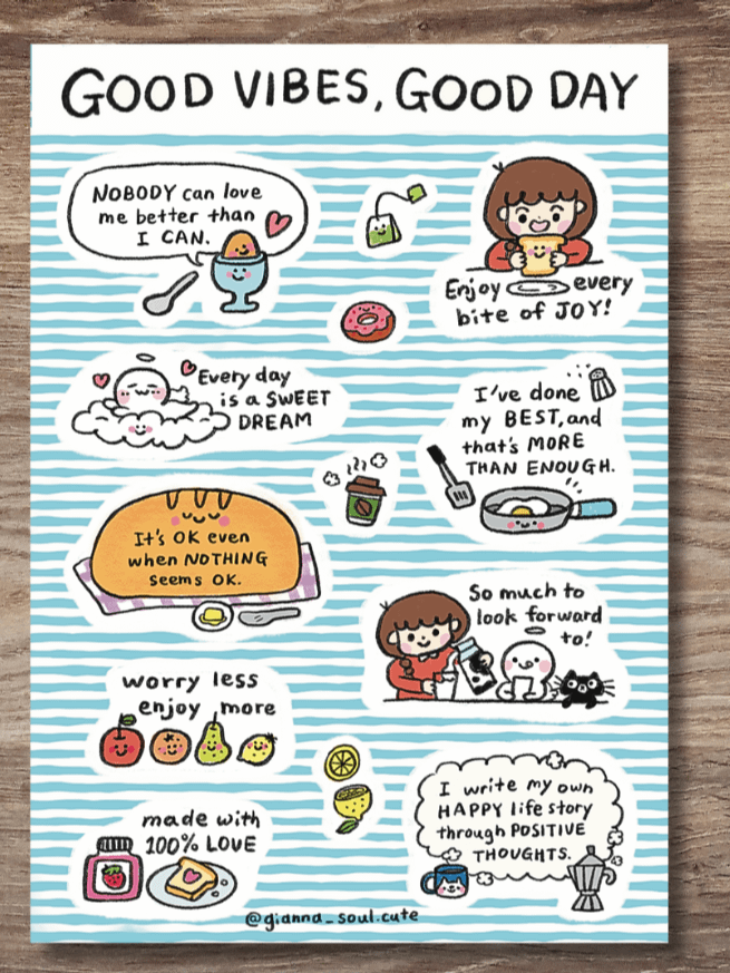 Good Vibes Good Day | Positivity Sticker Sheet