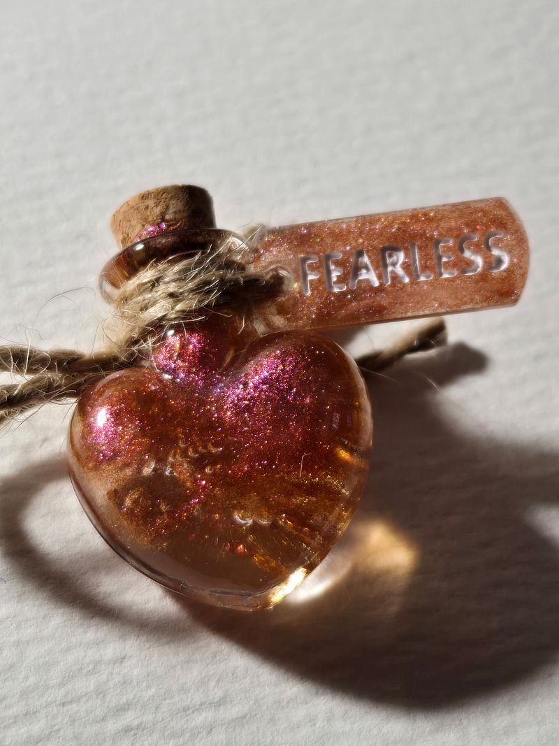 Heart Jar #17 - FEARLESS