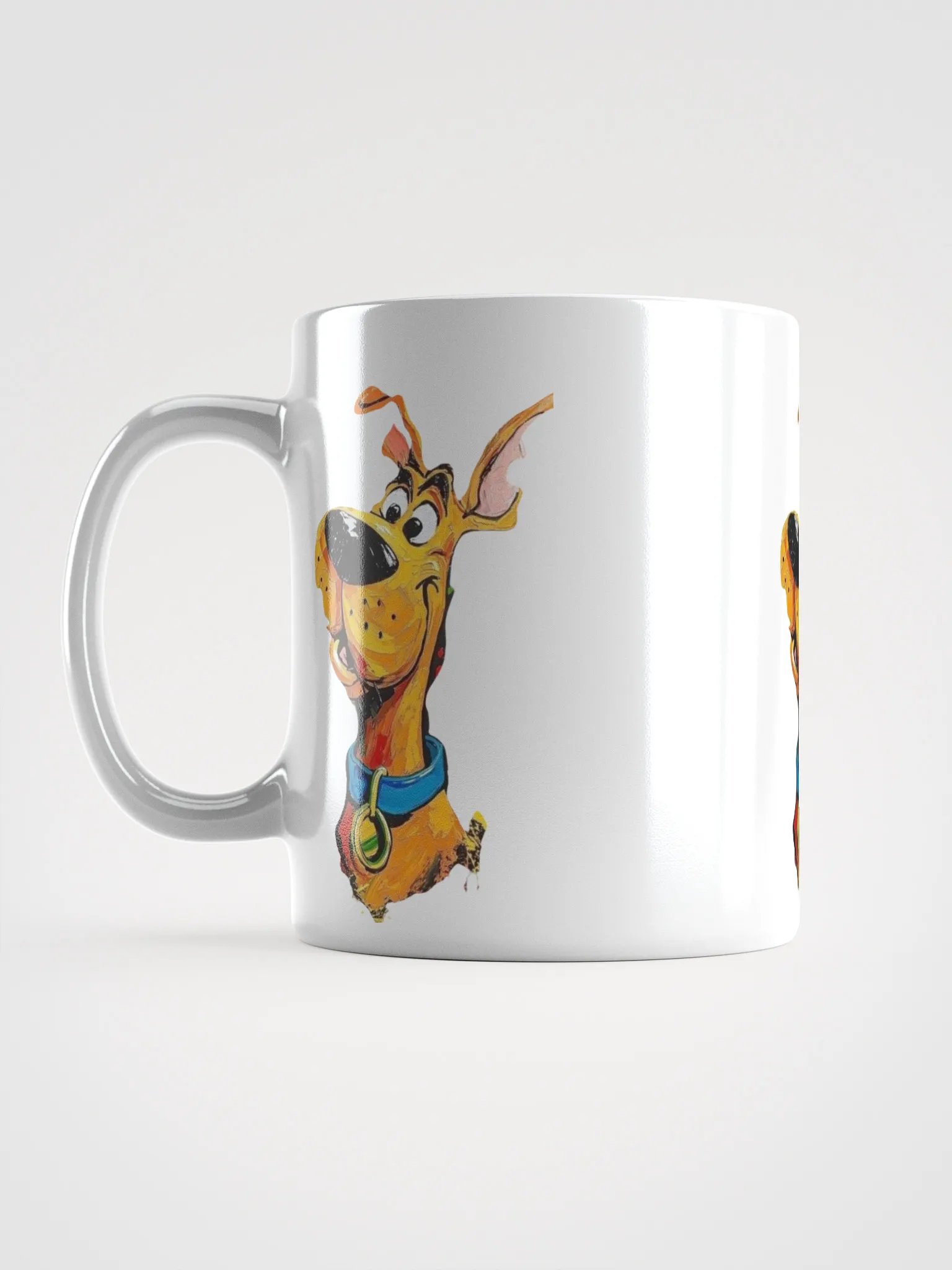 Cheerful Dog Scooby Doo Trio White Glossy Mug product image (16)