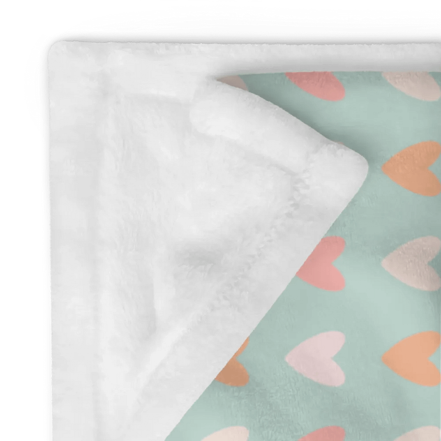 Simply Peachy Heart Throw - Peach and Mint product image (24)